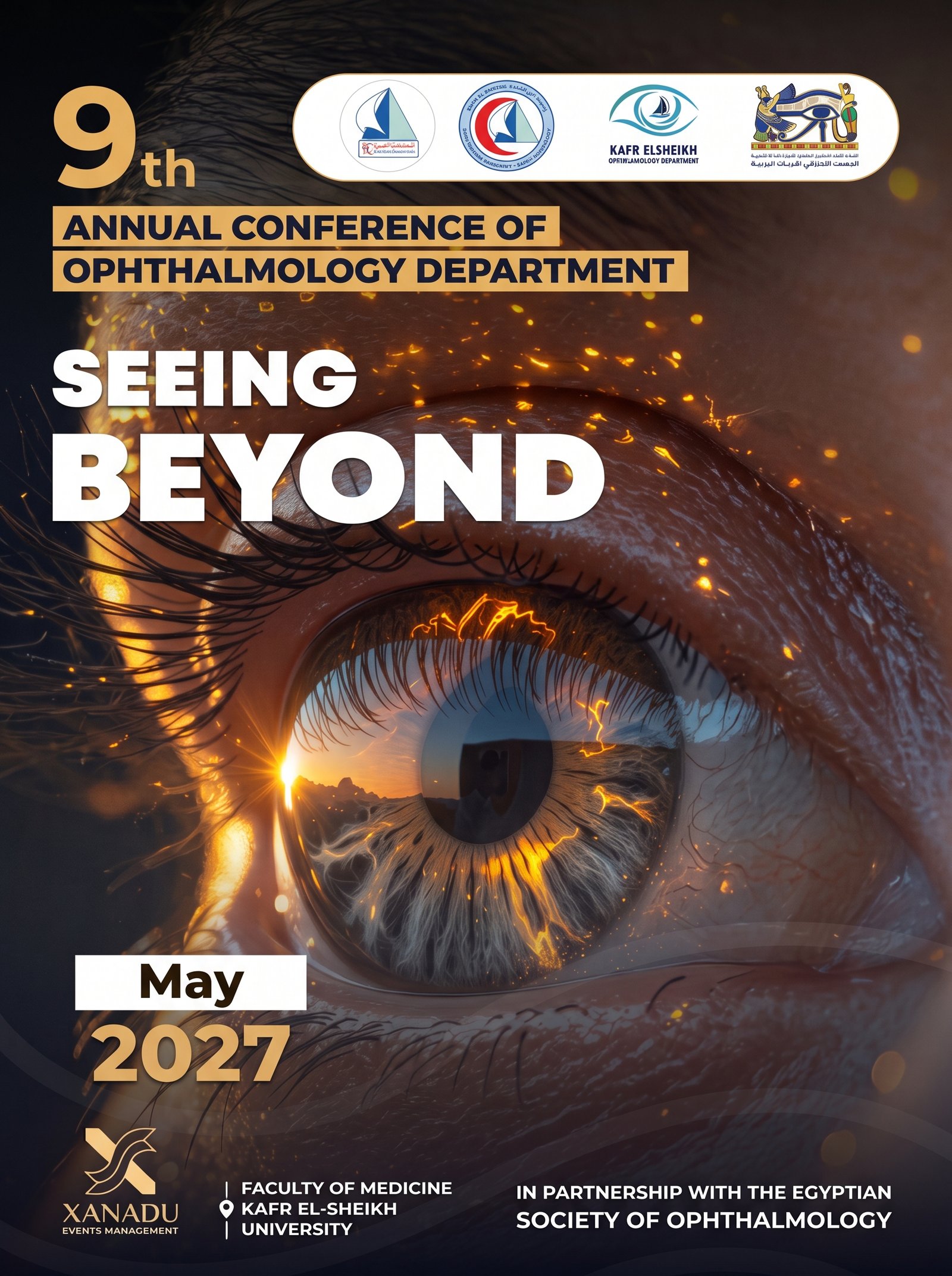 9th Annual Conference of Ophthalmology Department Flyer